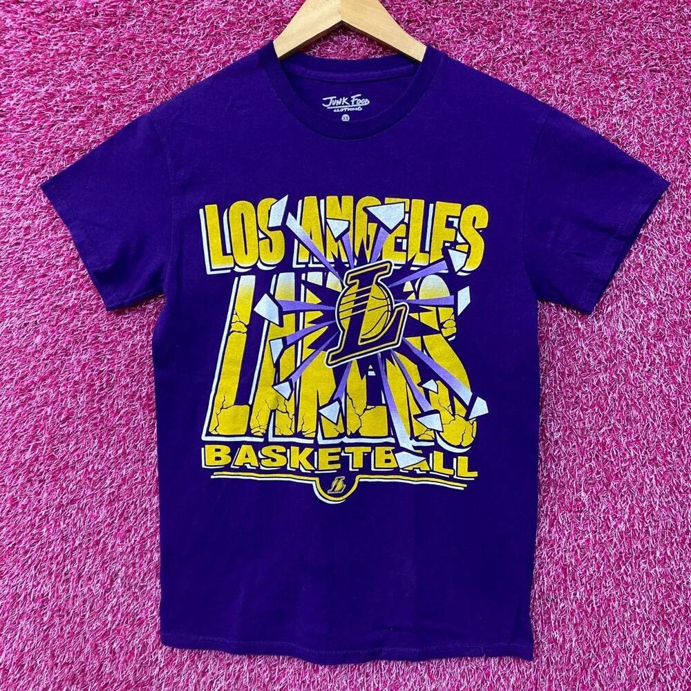 Junk Food Los Angeles Lakers Break Through Graphic T-Shirt Xs